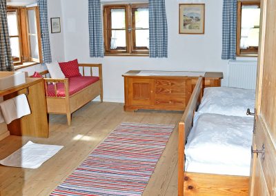 Schlafzimmer in der Hofwohnung