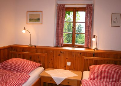 Schlafzimmer in der Terrassenwohnung